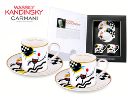 Set of 2 espresso cups - Wassily Kandinsky, Contrasting sounds  / 1924