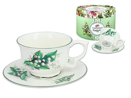 Grandma's cup and saucer - Lily of the valley (CARMANI)