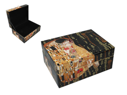 Jewelry glass box - G. Klimt, kiss (Carmani)