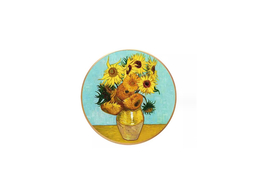 Round picture - V. van Gogh, sunflowers (Carmani)