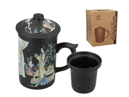 Mug with infuser and lid - Geisha