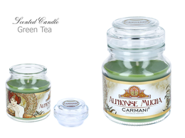 Scented candle american small - A. Mucha - Emerald - Green Tea