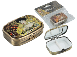 Puzderko na tabletki, prostokątne z lusterkiem - G. Klimt, Adela (CARMANI)