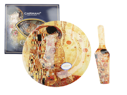 Dessert plate + spatula - G. Klimt, The Kiss