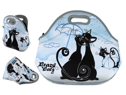 Breakfast/travel bag - Crazy Cats, Cats under the umbrella (CARMANI)