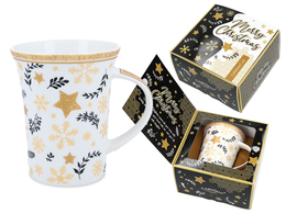 Christmas mug - Stars and snowflakes (CARMANI)