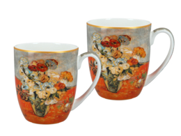 Set 2 cups - V. van Gogh, Roses and anemones (Carmani)