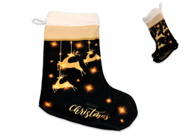 Christmas stocking, small- Deer, Merry Christmas (CARMANI)