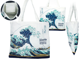Claw bag - Hokusai Katsushika, Great Wave in Kanagawa (Carmani)