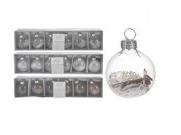 Christmas glass baubles (pattern to choose)