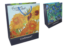 Gift bag - V. van Gogh, Irises, Sunflowers (CARMANI)