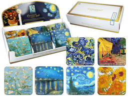 36 cork pads, display - V. van Gogh, mix (CARMANI)