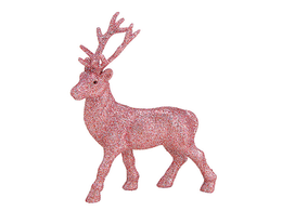 Figurine - Pink reindeer, small 15x21x4cm