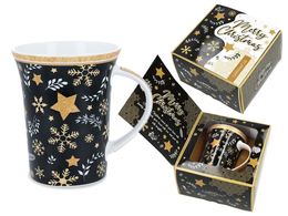 Christmas mug - Stars and snowflakes (CARMANI)