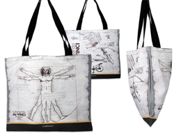 Cloth bag - L. da Vinci, Witruvian man and flying machines (CARMANI)