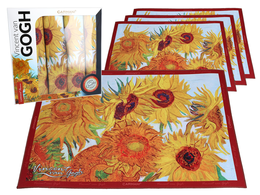 Set of 4 placemats - V. van Gogh, Sunflowers (CARMANI)