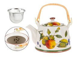 Ceramic kettle with brewer - fruits (Carmani)