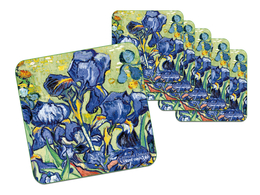Set of 6 cork pads - V. van Gogh, iris (Carmani)