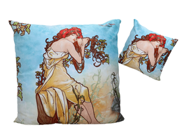 Pillow with filling/zip - A. Mucha, Summer (CARMANI)