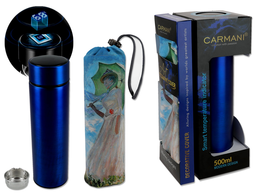 Thermos with case - C. Monet, Woman with umbrella (CARMANI)
