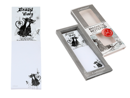 Magnetic notepad - Crazy Cats, Cats in Paris (CARMANI)