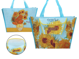 Shoulder bag with a pocket - V. van Gogh, sunflowers (Carmani)