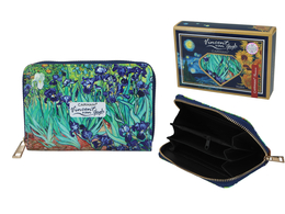 Wallet with a zipper - V. van Gogh, Irises (CARMANI)