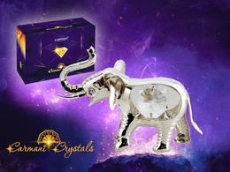 Silver elephant -  Products with Carmanii Crystals
