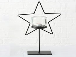 Metal tealight holder - Star