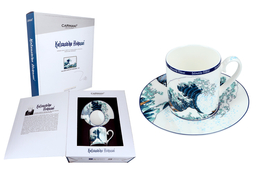 Cup set with Saucer - K. Hokusai, Wielka Wave in Kanagawa (Carmani)