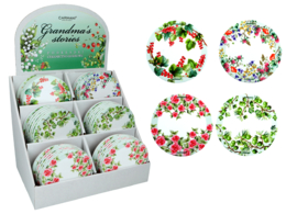 Set 36 ceramic pads, round - mix of grandma's designs (Carmani)