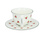Grandma's cup and saucer - Roses (CARMANI)