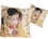 Poduszka z wypełnieniem/suwak - G. Klimt, Pocałunek (kremowe tło) (CARMANI)