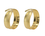 Set of 2 golden napkin rings
