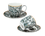 Set of 2 cups with saucers - V. van Gogh, Almond Blossom, silver (CARMANI)