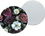 Glass cutting board, round - Baroque flowers (CARMANI)