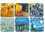 Display 36 podkładek korkowych - V. van Gogh, mix (CARMANI)