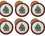 Set of 6 cork pads - Christmas Tree (CARMANI)