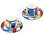 Set 2 cups Espresso - P. Mondrian, Composition A (Carmani)