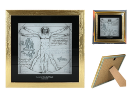 Glass Paintings - L. da Vinci, Vitruvian Man (CARMANI)