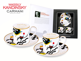 Set of 2 espresso cups - Wassily Kandinsky. Contrasting sounds/1924r. (CARMANI)