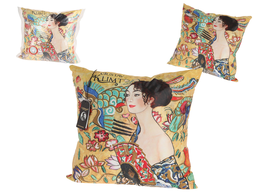 Pillow with filling/zip - G. Klimt, Woman with Fan (CARMANI)