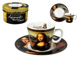 Espresso cup - L. da Vinci, Mona Lisa (CARMANI)
