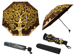 Folding umbrella - G. Klimt, The Tree of Life (design outside, CARMANI)