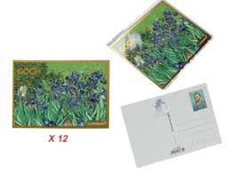 Set of 12 postcards - V. van Gogh, Irises (CARMANI)