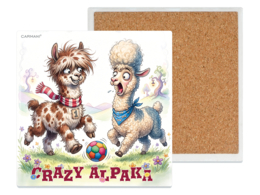 Ceramic square placemat - Alpaki (CARMANI)