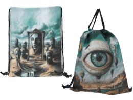 Back bag - inspired by the painting of S. Dali (CARMANI)