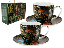 Set of 2 cups and saucers - Exotic mood (CARMANI)