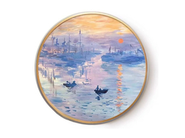 Round picture - C. Monet, Impression, Sunrise (Carmani)