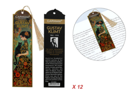 Set of 12 bookmarks - Inspired by the paintings of G. Klimt (CARMANI)